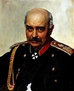 Ilya Efimovich Repin  - Bilder Gemälde - Portrait of general and statesman Mikhail Ivanovich Dragomirov
