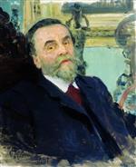 Ilya Efimovich Repin  - Bilder Gemälde - Portrait of Ivan Zvetkov