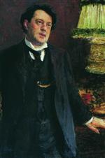 Ilya Efimovich Repin  - Bilder Gemälde - Portrait of lawyer Oskar Osipovich Grusenberg