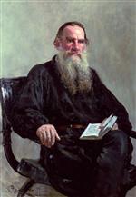 Ilya Efimovich Repin  - Bilder Gemälde - Portrait of Leo Tolstoy