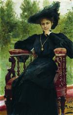 Ilya Efimovich Repin  - Bilder Gemälde - Portrait of Maria Andreeva