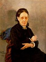 Ilya Efimovich Repin  - Bilder Gemälde - Portrait of Nadezhda Stasova