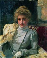Ilya Efimovich Repin  - Bilder Gemälde - Portrait of Olga Tevyashova