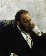 Ilya Efimovich Repin  - Bilder Gemälde - Portrait of Professor Ivanov
