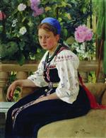 Ilya Efimovich Repin  - Bilder Gemälde - Portrait of S.F.Mamontova