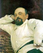 Ilya Efimovich Repin  - Bilder Gemälde - Portrait of Savva Mamontov