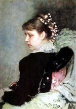 Ilya Efimovich Repin  - Bilder Gemälde - Portrait of Tatiana Rechinskay