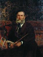 Ilya Efimovich Repin  - Bilder Gemälde - Portrait of the Artist A. P. Bogolubov