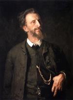 Ilya Efimovich Repin  - Bilder Gemälde - Portrait of the Artist Grigory Myasoedov
