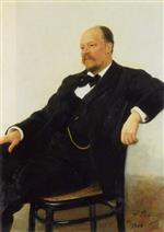 Ilya Efimovich Repin  - Bilder Gemälde - Portrait of the composer Anatoly Konstantinovich Lyadov