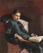 Ilya Efimovich Repin  - Bilder Gemälde - Portrait of Vera Repina, the Artist's Wife