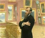 Ilya Efimovich Repin  - Bilder Gemälde - Porträt des Kunstsammlers Pawel M. Trejakow