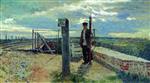 Ilya Efimovich Repin  - Bilder Gemälde - Railway watchman