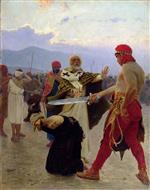Ilya Efimovich Repin  - Bilder Gemälde - Saint Nicholas of Myra saves three innocents from death