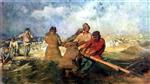 Ilya Efimovich Repin  - Bilder Gemälde - Storm on the Volga