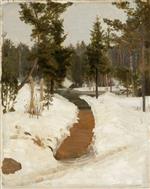 Ilya Efimovich Repin  - Bilder Gemälde - Winter Landscape