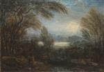 Joshua Reynolds - Bilder Gemälde - A view across the Thames from Richmond Hill