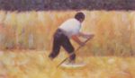 Georges Seurat - paintings - Beim Maehen (Le Faucheur)