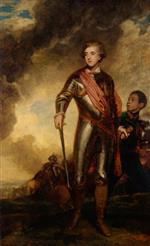 Joshua Reynolds  - Bilder Gemälde - Charles Stanhope, Third Earl of Harrington, and a Servant