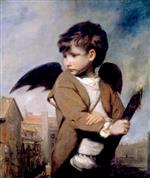 Joshua Reynolds  - Bilder Gemälde - Cupid as Link Boy