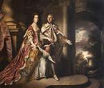 Joshua Reynolds  - Bilder Gemälde - Earl and Countess of Mexborough, with their son Lord Pollington