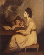 Joshua Reynolds  - Bilder Gemälde - Elizabeth Linley, Mrs Richard Brinsley Sheridan as Saint Cecilia