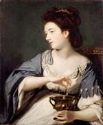 Joshua Reynolds  - Bilder Gemälde - Kitty Fisher as Cleopatra
