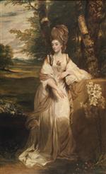 Joshua Reynolds  - Bilder Gemälde - Lady Bampfylde