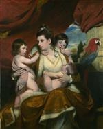 Joshua Reynolds  - Bilder Gemälde - Lady Cockburn and her Three Eldest Sons