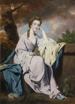 Joshua Reynolds  - Bilder Gemälde - Lady Elizabeth Harcourt, Lady Lee