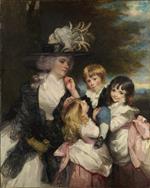 Joshua Reynolds  - Bilder Gemälde - Lady Smith and Her Children