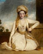 Joshua Reynolds  - Bilder Gemälde - Mary Horneck, The Jessamy Bride