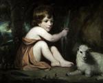 Joshua Reynolds  - Bilder Gemälde - Master Watkin Wynn