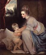 Joshua Reynolds  - Bilder Gemälde - Mrs William Beresford and her son