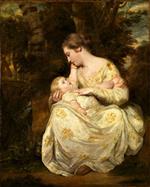 Joshua Reynolds  - Bilder Gemälde - Mrs. Susanna Hoare and Child