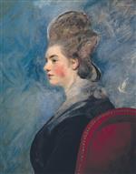 Joshua Reynolds  - Bilder Gemälde - Portrait of a Lady