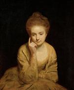 Joshua Reynolds  - Bilder Gemälde - Portrait of a Young Lady