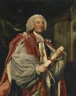 Joshua Reynolds  - Bilder Gemälde - Portrait of Dr. John Thomas, Bishop of Rochester