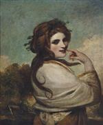 Joshua Reynolds  - Bilder Gemälde - Portrait of Emma, Lady Hamilton, as a Bacchante