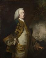 Joshua Reynolds  - Bilder Gemälde - Portrait of George Anson