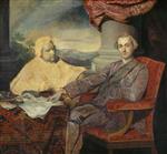 Joshua Reynolds  - Bilder Gemälde - Portrait of Lord Rockingham and Edmund Burke