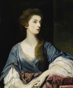 Joshua Reynolds  - Bilder Gemälde - Portrait of Miss Elizabeth Greenway