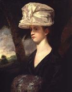 Joshua Reynolds  - Bilder Gemälde - Portrait of Miss Palmer
