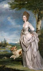 Joshua Reynolds  - Bilder Gemälde - Portrait of Mrs Elisha Matthew