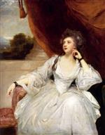 Joshua Reynolds  - Bilder Gemälde - Portrait of Mrs. Stanhope