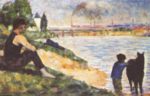 Georges Seurat - paintings - Knabe mit Pferd