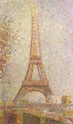 Georges Seurat - Bilder Gemälde - La Tour Eiffel