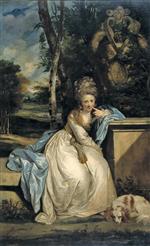 Joshua Reynolds  - Bilder Gemälde - The Hon Miss Monckton