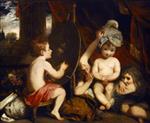 Joshua Reynolds  - Bilder Gemälde - The Infant Academy