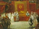 Joshua Reynolds  - Bilder Gemälde - The Marriage of George III